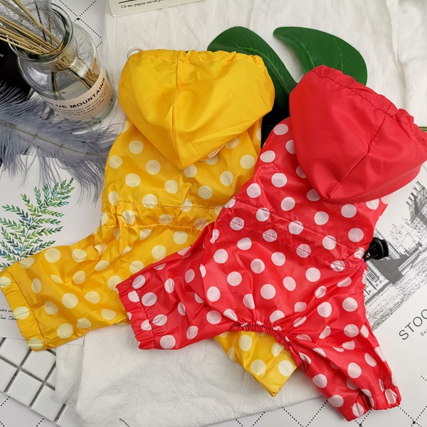 Pet Polka Dot Raincoat